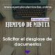 Modelo para Solicitar el Desglose de Documentos